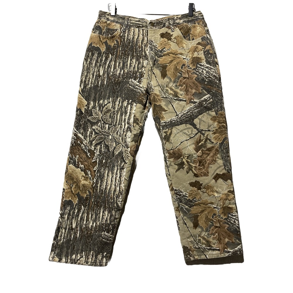 Cabela's Insulated Camo Pants Men's 36 Thermolite Plus Meas. 34x28 Hunting